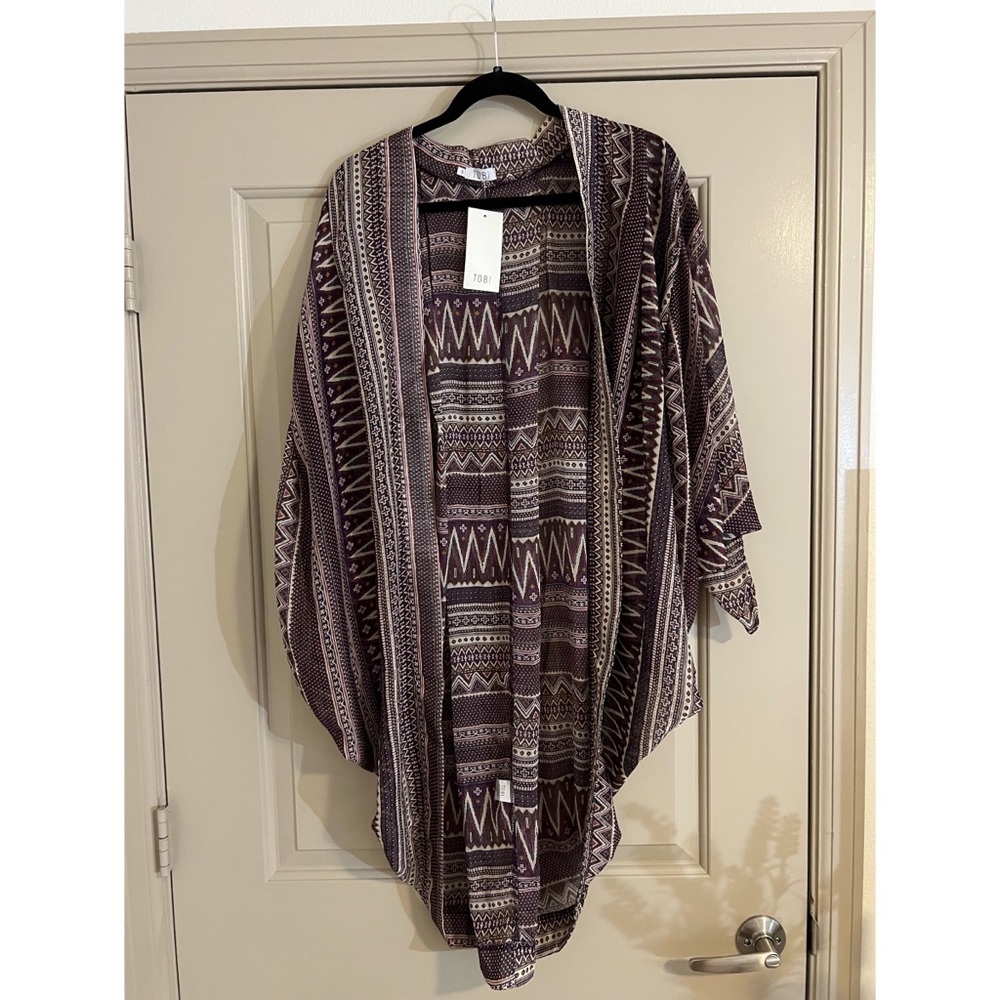 Tobi Multicolor Kimono/Tunic/Cover Up Size Small